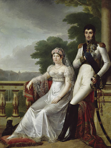 Jerome-Napoleon Bonaparte And Catharina of Wrttemberg by Francois Joseph Kinson